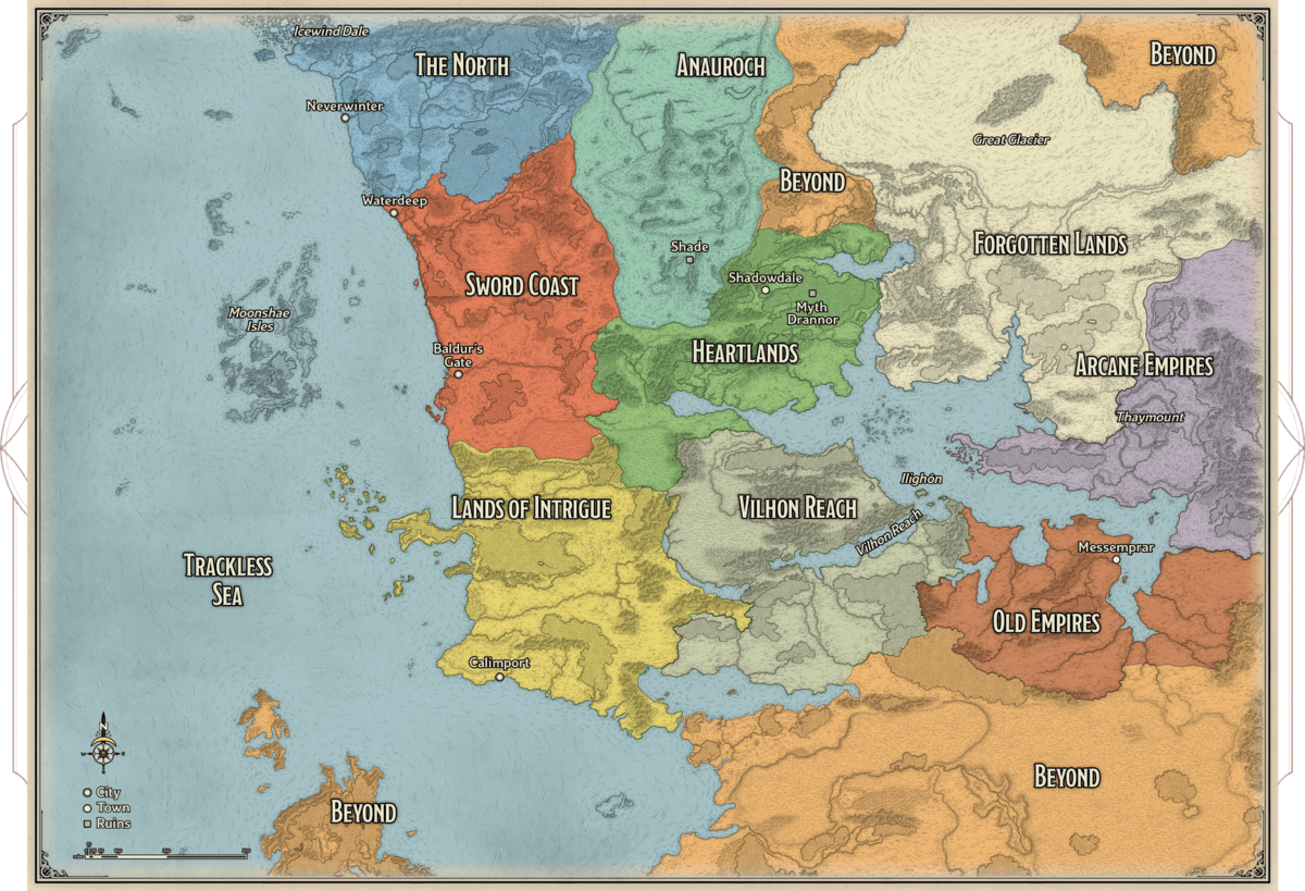 Regions of the Realms 国度的地区 - 龙与地下城TRPG - 灰机wiki - 北京嘉闻杰诺网络科技有限公司