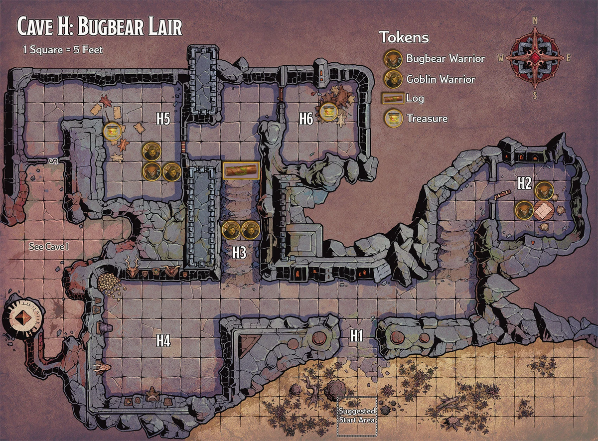 H: Bugbear Lair H: 熊地精巢穴 - 龙与地下城TRPG - 灰机wiki - 北京嘉闻杰诺网络科技有限公司