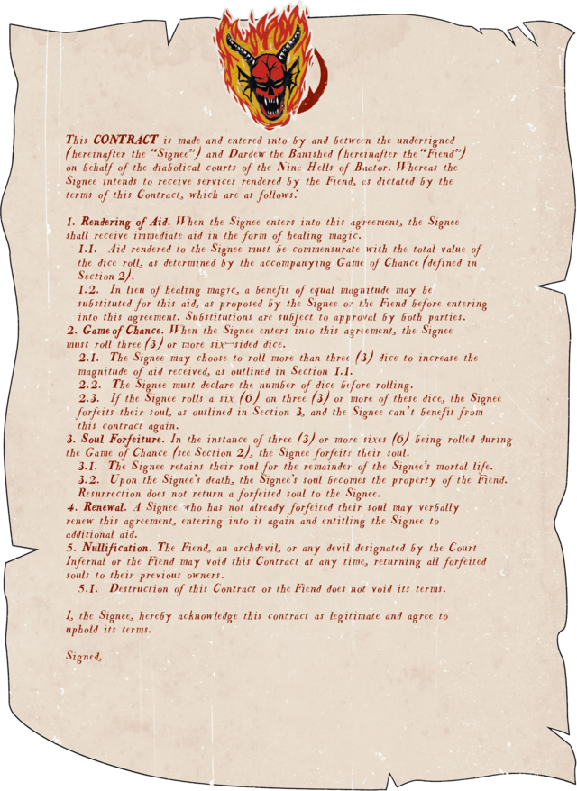 The Contract 契约 - 龙与地下城TRPG - 灰机wiki - 北京嘉闻杰诺网络科技有限公司