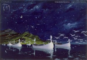 Ted Nasmith - Teleri Ships Drawn by Swans.jpg