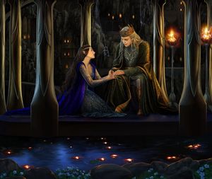 Thingol and luthien by steamey.jpg