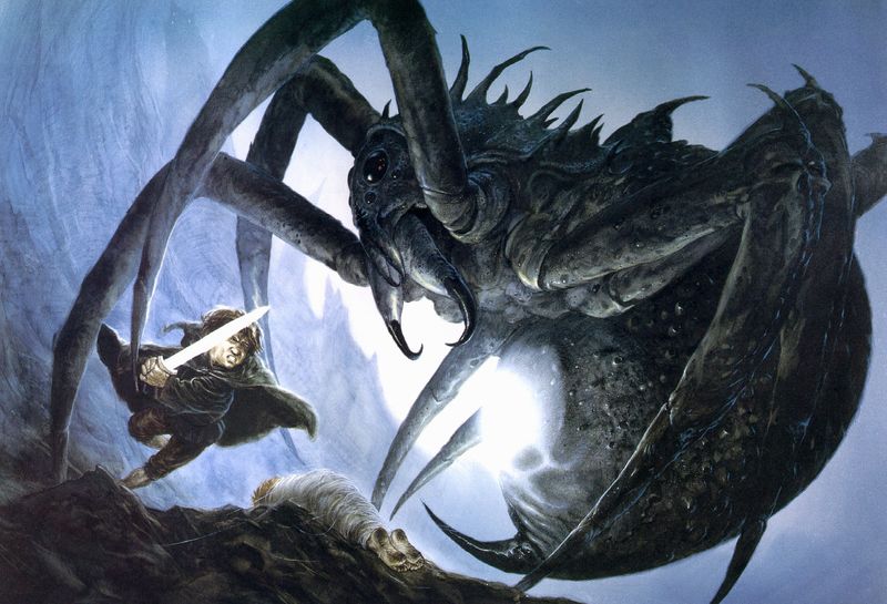 文件:John Howe - Sam and Shelob.jpg - 魔戒中文维基 - 灰机wiki - 北京嘉闻杰诺网络科技有限公司