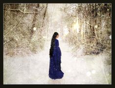 LadyElleth - Lúthien in the Wintry Woods of Doriath.jpg