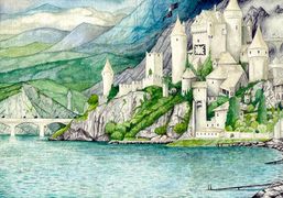 Peter Xavier Price - Fortress of Caranthir by the Lake Helevorn.jpg