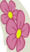 两朵粉色花瓣的花