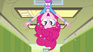 Pinkie Pie pops out of an air vent EG3.png
