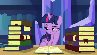 Twilight reading a book while annoyed S5E16.png