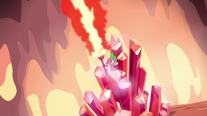 Spike holds the bloodstone scepter S6E5.png