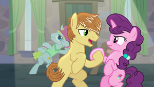 Feather Bangs holding Sugar Belle's hoof S7E8.png