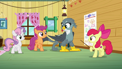 CMC moving their legs and Gabby moving her body as the song begins S6E19.png