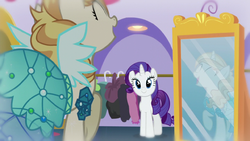 Rarity sees pony happy with her dress S5E14.png