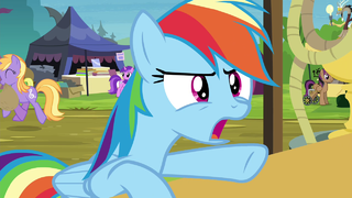 Rainbow complains to Daring Do collector S4E22.png