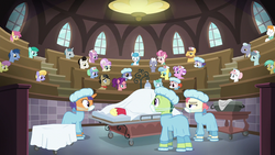 Full view of Ponyville Hospital surgery theater S6E23.png
