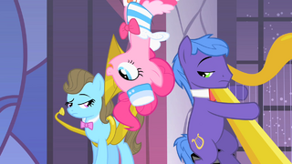 Pinkie Pie talking while on ceiling S1E26.png