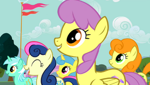 Ponyville Crowd Cheer2 S2E14.png
