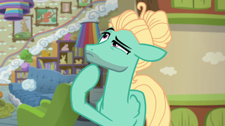 Zephyr trying to remember Pinkie's name S6E11.png