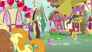 Spike and Discord pass by loving couples S8E10.png