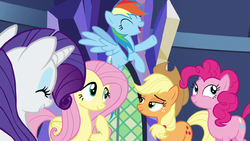 Twilight's friends happy with their contributions to the castle S5E03.png