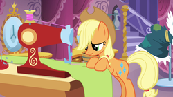 Applejack and sewing machine S03E13.png