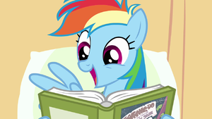 Rainbow Dash enjoys reading S02E16.png