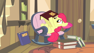 Apple Bloom reading a book S4E17.png
