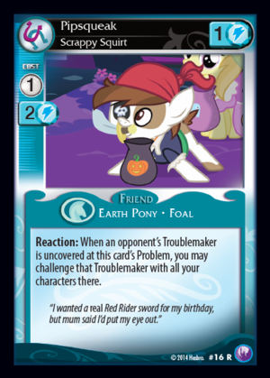 Pipsqueak, Scrappy Squirt card MLP CCG.png
