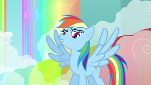 Rainbow Dash wings spread out S3E6.png