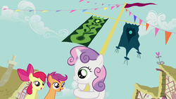 Sweetie Belle with arms around flagpole S2E17.png