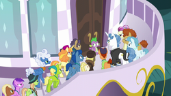 Spike facing an angry mob of delegates S5E10.png