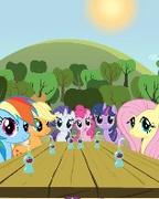 Discover the Difference - Mane Six at Sweet Apple Acres.png