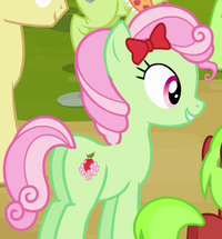 Green and pink apple blossoms mare S3E08.png