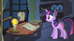 Twilight looking at Owlowiscious S1E24.png