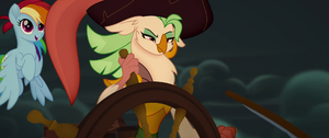Captain Celaeno confidently steering the ship MLPTM.png