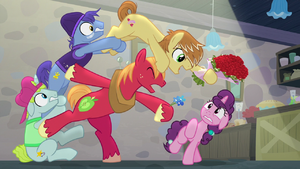 Big Mac and Feather Bangs with Flowers S7E8.png