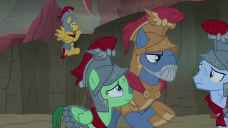Commander Ironhead and Royal Legion planning S7E16.png