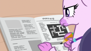 Silverstream doing a crossword puzzle S8E25.png