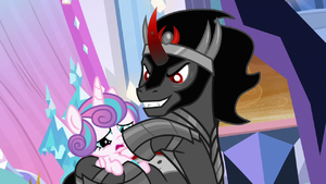 King Sombra boops Flurry Heart's nose S9E1.png