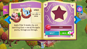 Apple Cider album page MLP mobile game.png