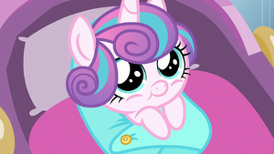Flurry Heart looking up at Crystal Hoof S6E16.png