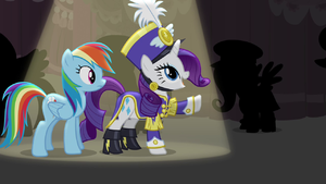 Rarity "thanks to the vision of Flair d'Mare" S4E21.png