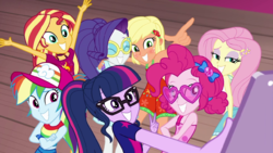 Equestria Girls taking a group selfie EGDS41.png
