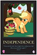 Applejack "Independence" poster from ComicCon 2012.jpg