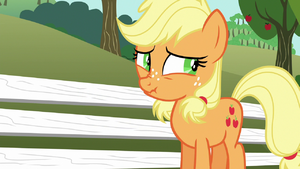 Applejack tells yet another lie S6E23.png