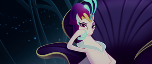 Queen Novo sitting in her throne MLPTM.png