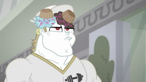 Bulk Biceps with cupcakes on his head SS16.png