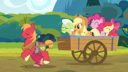 The Apples and Pinkie singing the reprise S4E09.png