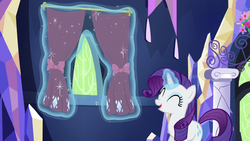 Rarity hanging even more curtains S5E3.png