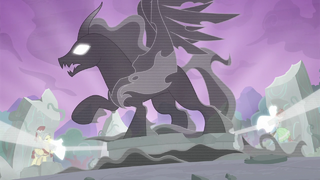 The Pony of Shadows watching the Pillars' spell S7E25.png