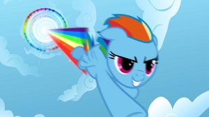 Rainbow Dash performing Sonic Rainboom S01E16.png