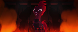 Tempest sings surrounded by shadows and smoke MLPTM.png